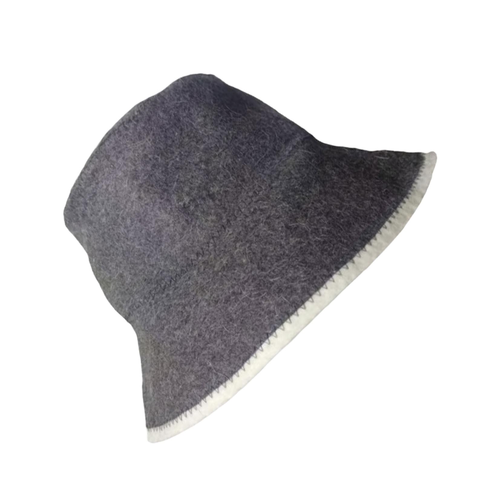 Zxfdsfdbnm Wool Gray Natural Wool Felted Hat For Heat Insulation And Head Comfortable During Long Steams Bath Wicking Comfortable Sauna Hat