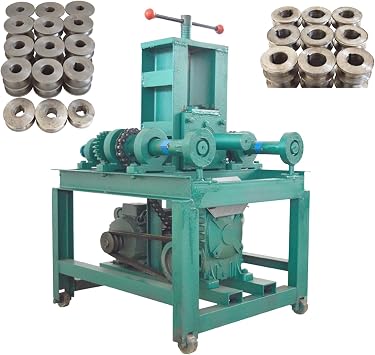 2.2KW Electric Pipe Bender with 24 Dies 220V | 15 Round and 9 Square Dies, Bends Thin-Wall Steel/Nonferrous Tubes, Carbon Steel, Cold Bending, for Construction/Decoration