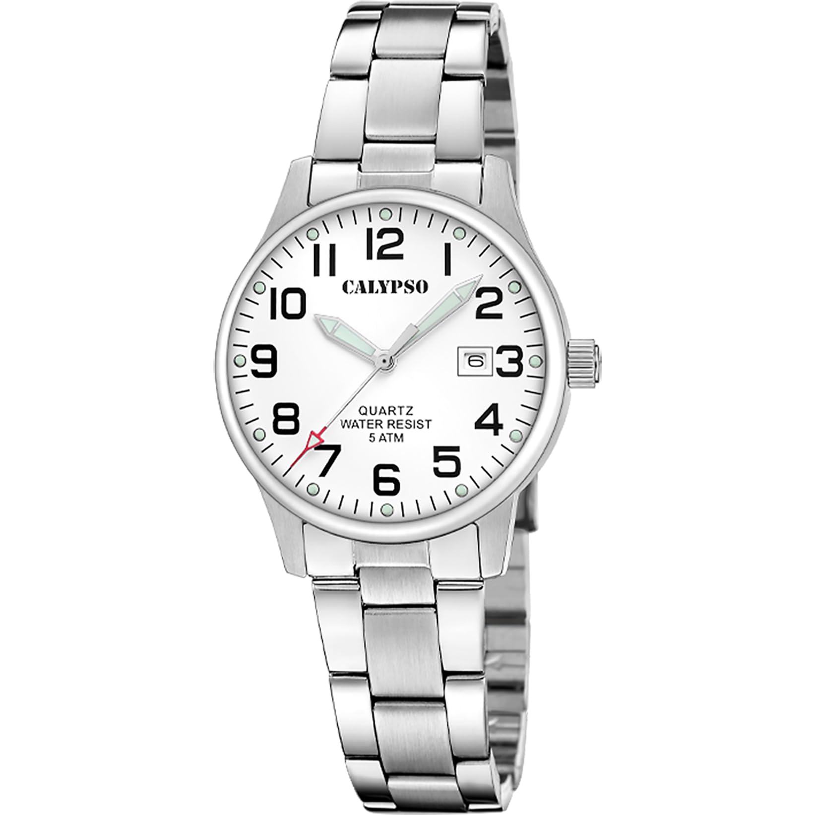 Women's Analog Watch K5861/1 Basic Stainless Steel Case 316l Silver, white, Bracelet
