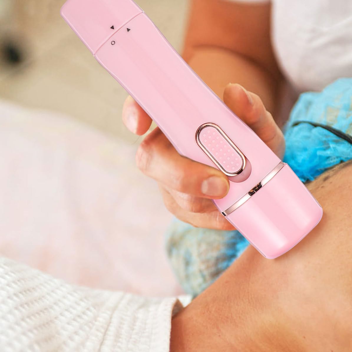 ABOOFAN Máquina de Depilación Eléctrica para Mujer Recarga Usb, Depiladora Corporal Indolora y Recortadora de Cejas y Vello Nasal Ligera para Viaje
