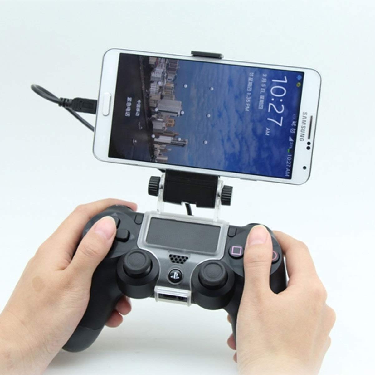 Hemobllo Supporto per Gamepad Wireless Clip per Telefono Cellulare Supporto per Controller di Gioco Staffa per Gamepad Clip Regolabile per Smartphone Nero