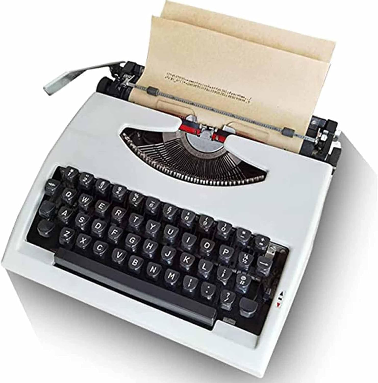 MRKU Macchina da Scrivere in Stile Vintage, Manuale, Decorazione in Metallo, cancelleria per Ufficio, Busta, Lettera, Appunti, romanzo, Scrittura, Busta