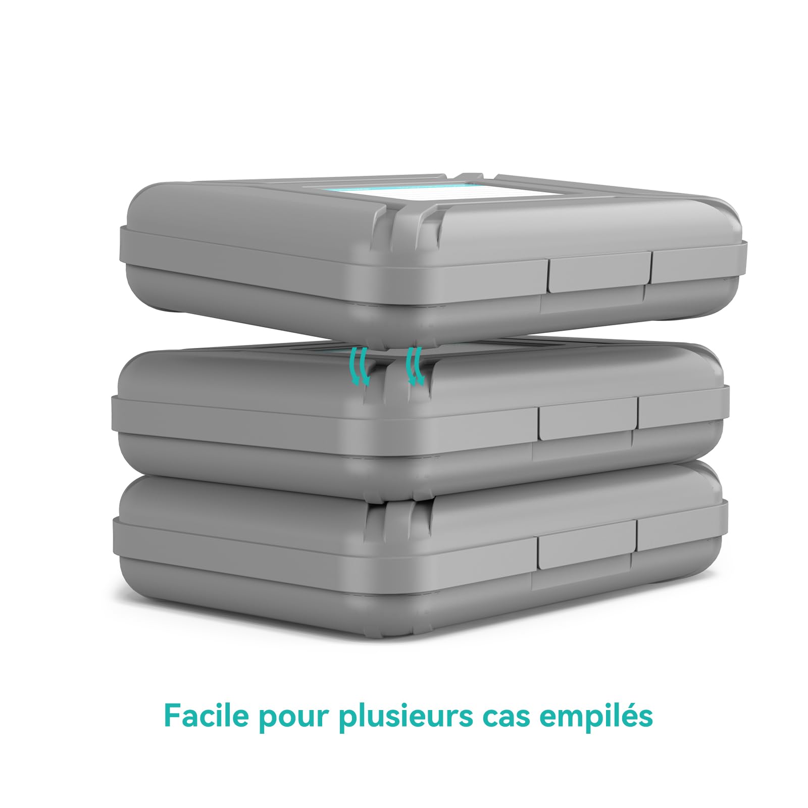 Yottamaster Etui de Protection Disque Dur 3,5 Pouces Antistatique Antichoc Anti poussière (Un Ensemble de 5)