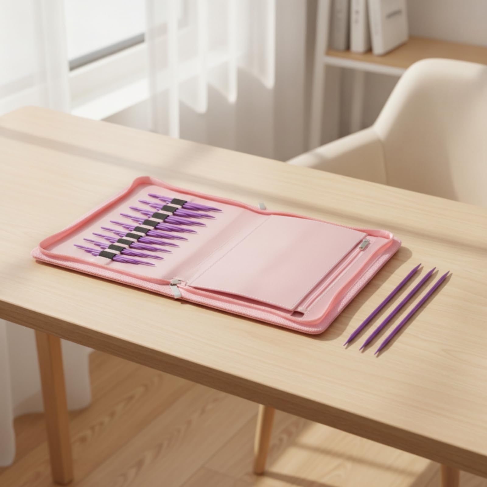 Agujas con Estuche Portátil