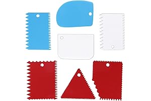 7-Piece Cake Smoother and Scraper Toolset for Baking and Cake Decorating