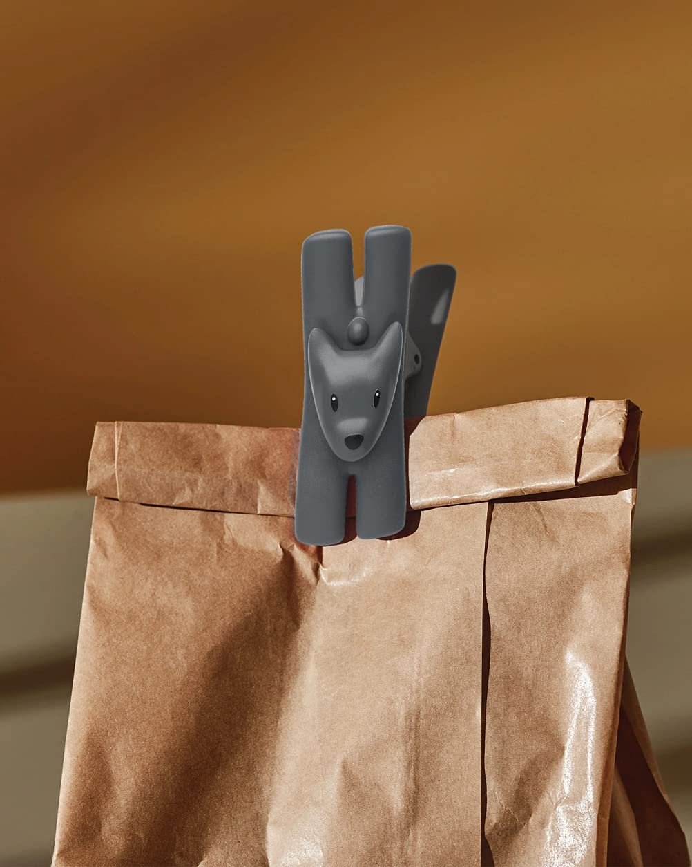 Alessi LAMPO, zestaw 2 MOLLETTE Nero, termoplastyczna żywica, wielokolorowa, One Size