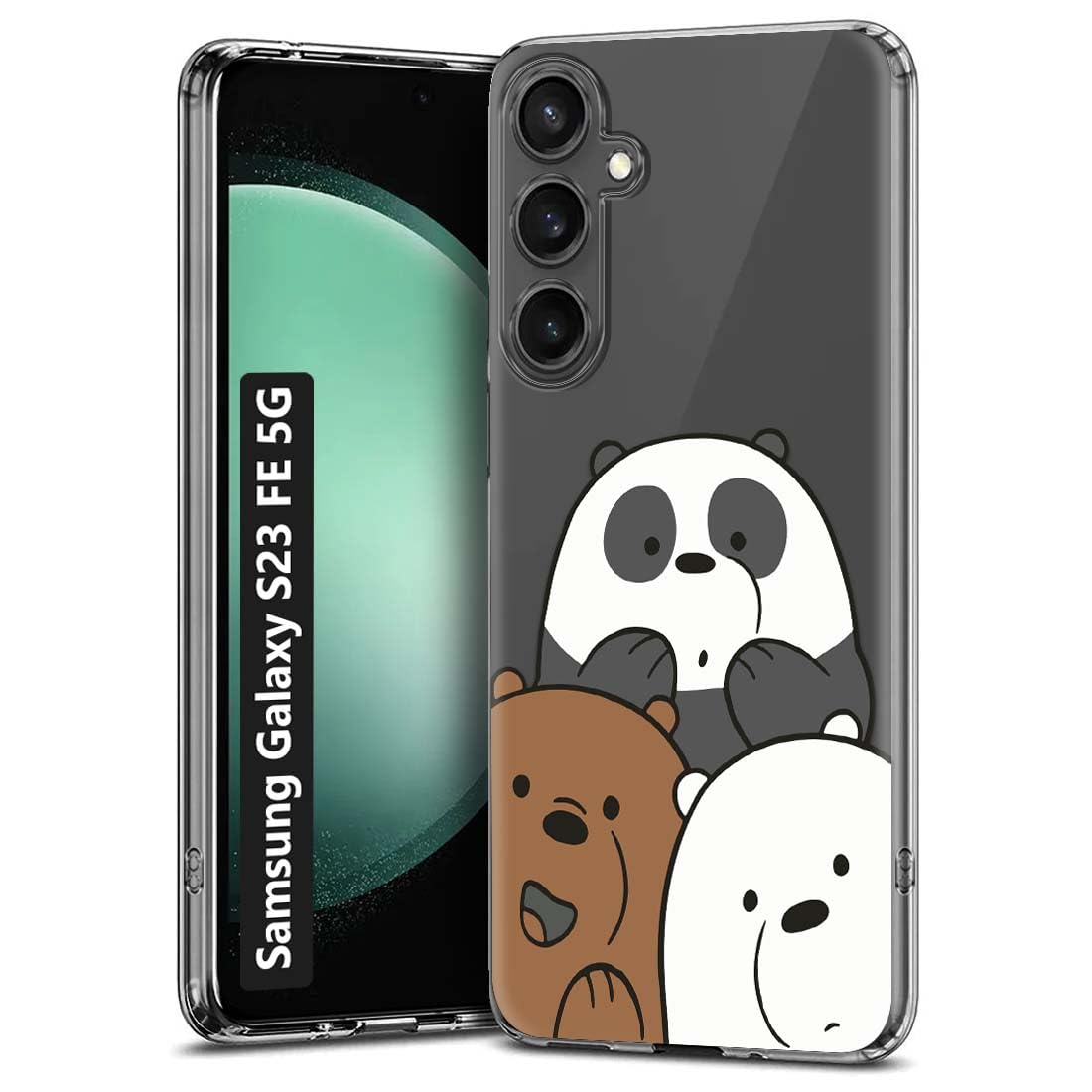 Fashionury Silicone Designer Printed Back Case Cover for Samsung Galaxy S23 FE 5G -D2068