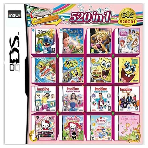 520 juegos en 1 tarjeta Paquete de juegos NDS Super Combo DS de juego para DS NDS NDSL NDSi 3DS XL Nuevo