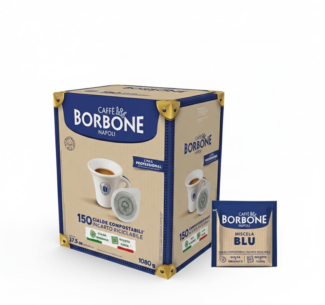 600 Cialde Filtro Carta 44 mm Caffe' Borbone Miscela Blu Originali