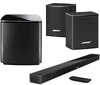 Bose Smart Ultra Dolby Atmos Soundbar + Bass Module 700 & 2x Wireless Surround Speakers - Immersive Home Theater System, Black