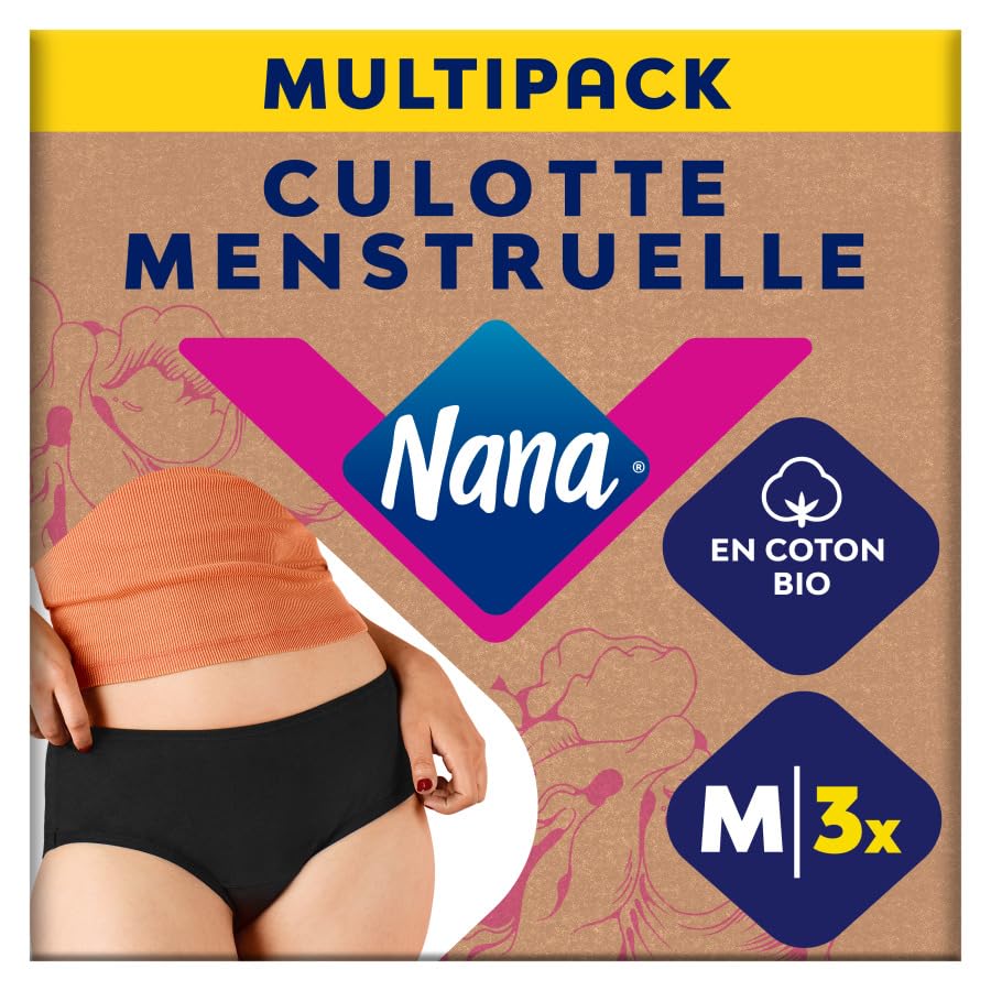 Nana Culotte Menstruelle Lavable Coton Bio - Flux...