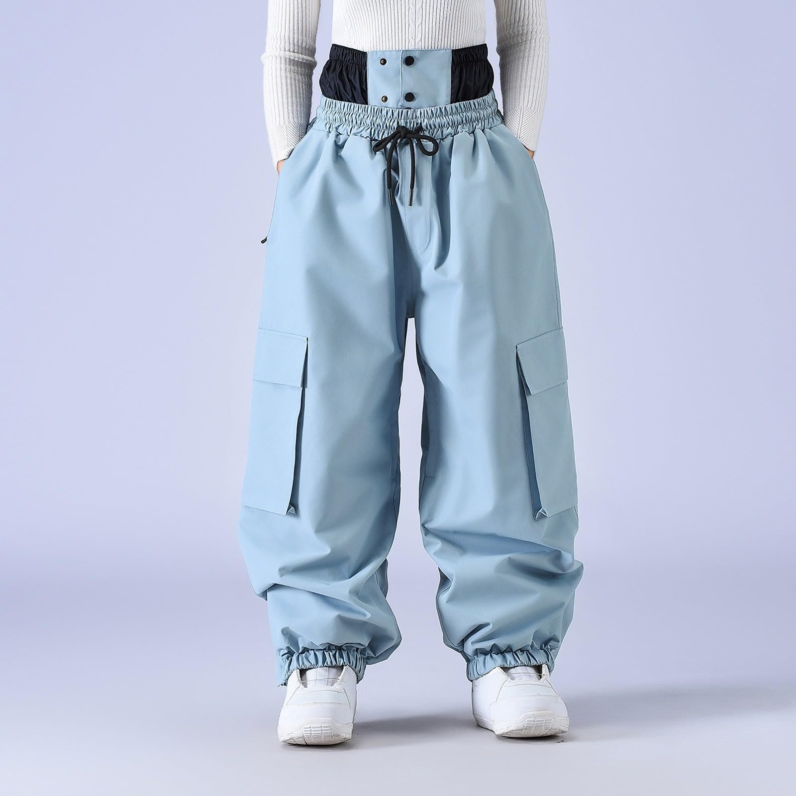 Generisch Pantalones de snowboard, pantalones de esquí de invierno, resistentes al viento, pantalones cargo aislados para actividades al aire libre en climas fríos y montañismo, senderismo y trekking