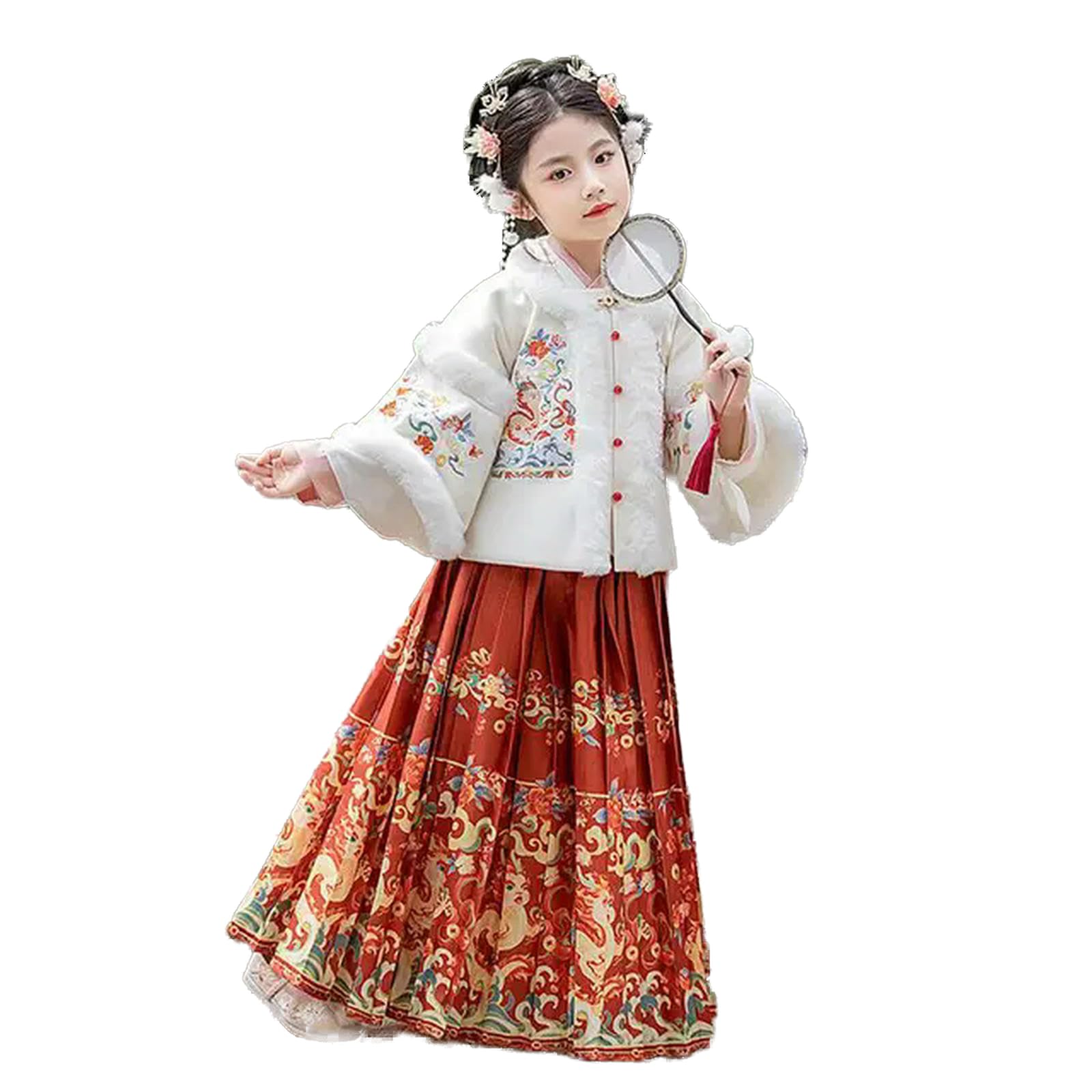 Hanfu - Gonna tradizionale cinese da principessa, invernale, calda, spessa, dinastia Tang, per eseguire abiti