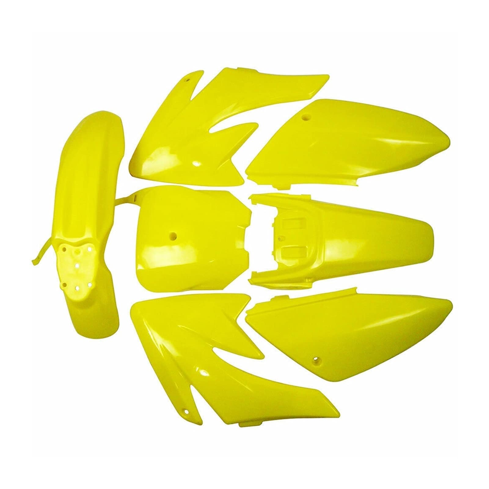 SFUO CRF70 Yellow Fairing Plastics Fender Kit Pit Bike Fit For CRF 70 40 150 160 200CC Atomik Thumpstar