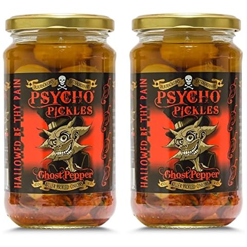 Psycho Juice Onions - Ghost Pepper Pickled Onions x 2 Jars Cover