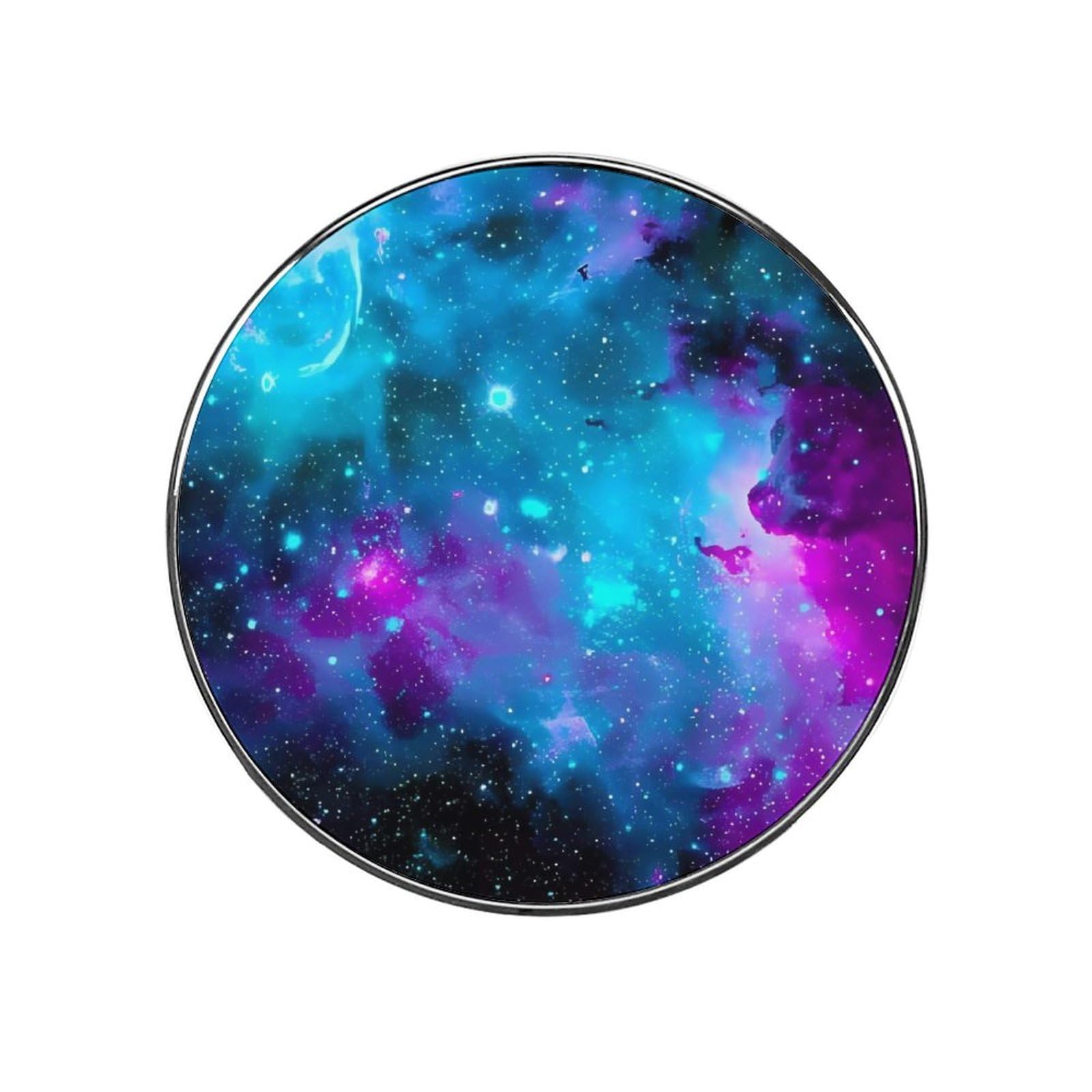 Purple Starry Sky Round Fridge Magnets, Strong Magnetic Refrigerator Stickers, Multi-Use No Trace Non-Scratch Magnets for Kitchen Home Decor Office Whiteboard And Cabinets