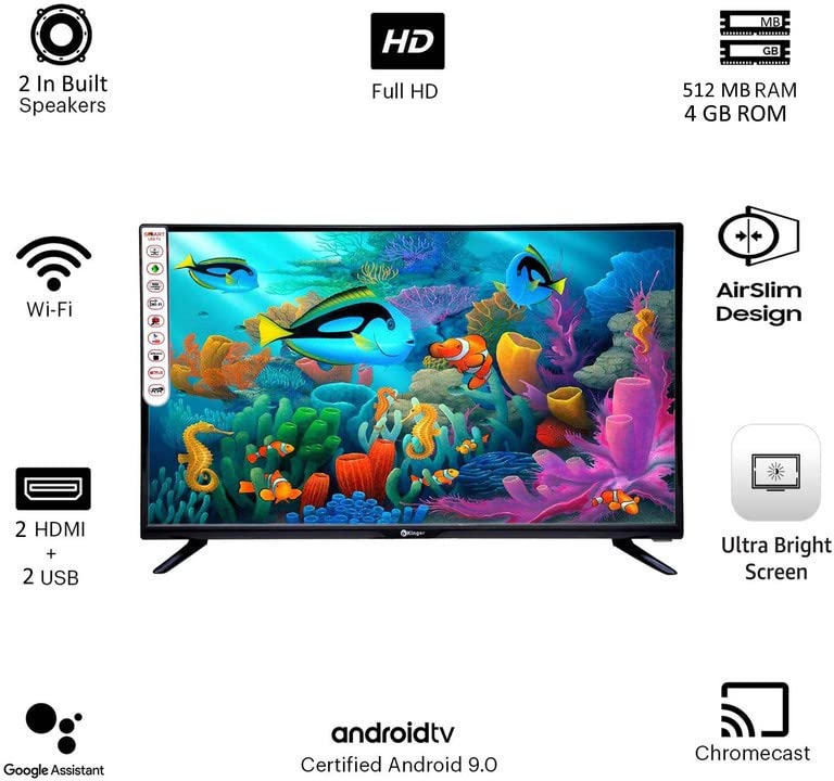Image of Kinger Android Smart Full HD TV Screen Size-81cm (32-inches)