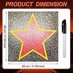 25 Packs Movie Star Sticker Decorations Movie Night Party Decorations with Black Marker Red Carpet Theme Party Stickers Stars of Fame Decor Theater Graduation Birthday Supplies - Image 2