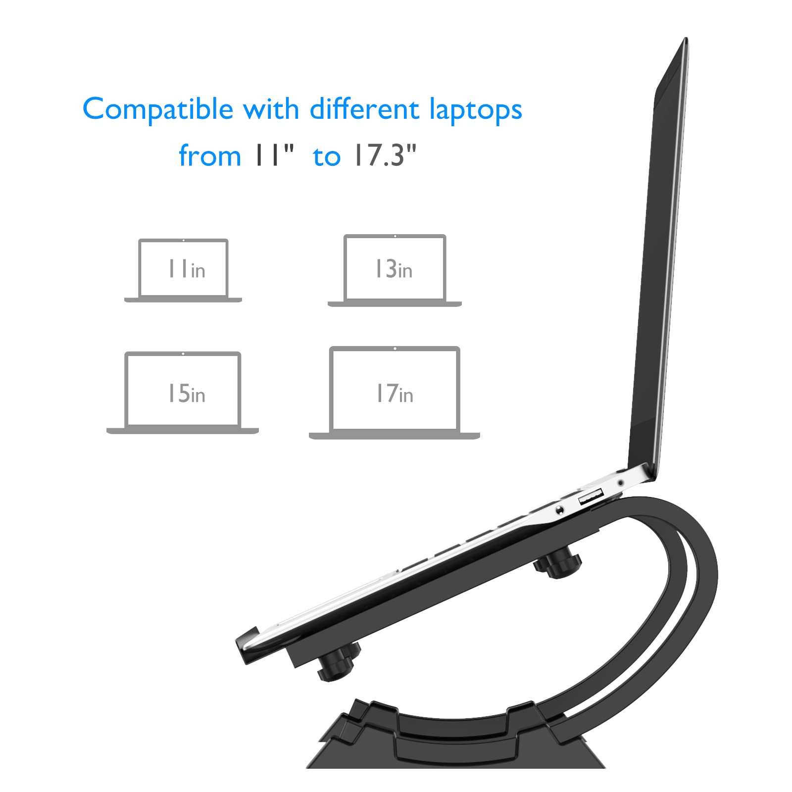 Support ergonomique pliable pour PC portable