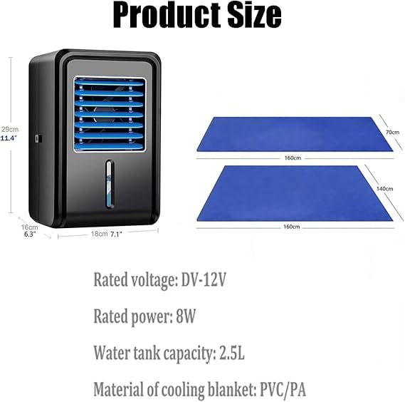 Water Cooling & Heating Mattress Pad,Bed Cooling System with Remote,2.5L Water Tank & 1-12 Hour Timer,Chilled Mattress Topper,for Hot Sleepers and Night Sweats(Single)