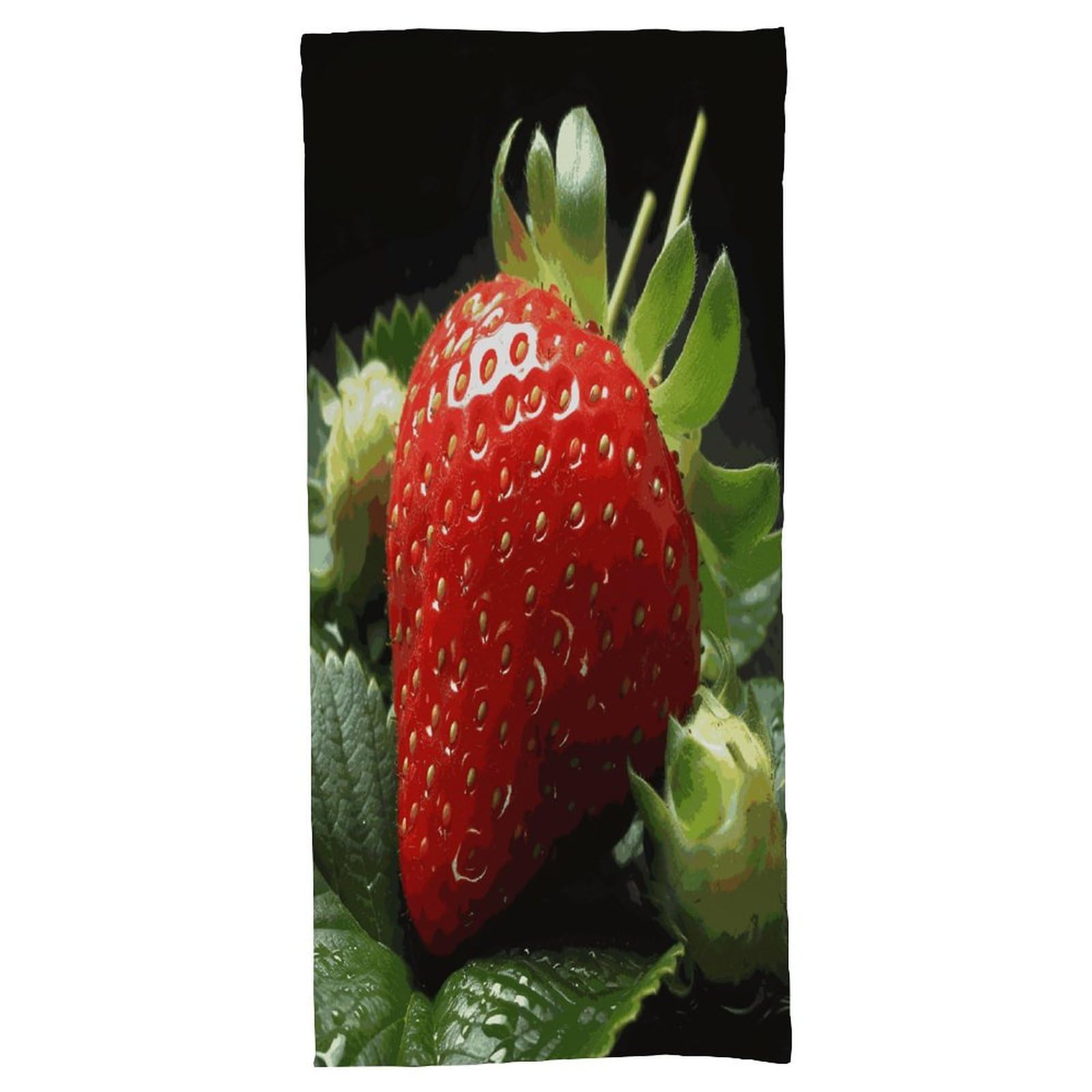 Fekiloot Men's Style Fruit Strawberry Bath Towel Highly Absorbent,Beach Towels For Wo,Pool Towel Bathroom Essential For Beach,Gym,Travel, Camp