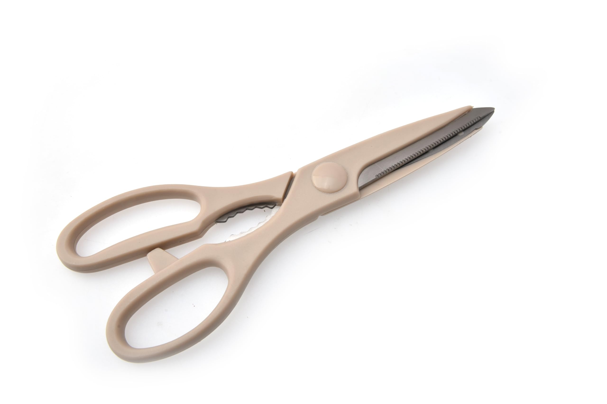 Orchid Stainless Steel Scissors With Non-Slip Handle, Rust-Resistant Office & Kitchen Shears, Silver