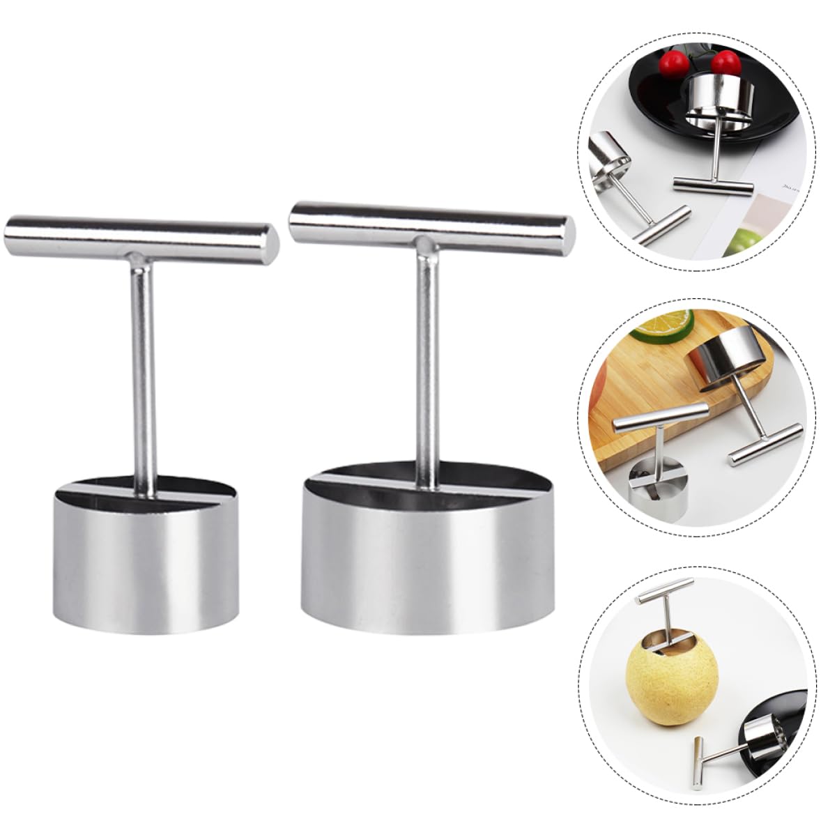 Ciieeo 3 Sätze Apfelentkerner Entkernte Oliven Tragbarer Birnenkernentferner Avacardo Pitter-werkzeug Obst Gemüse Multifunktionaler Obstlochgräber Silver Rostfreier Stahl 2 Stück * 3