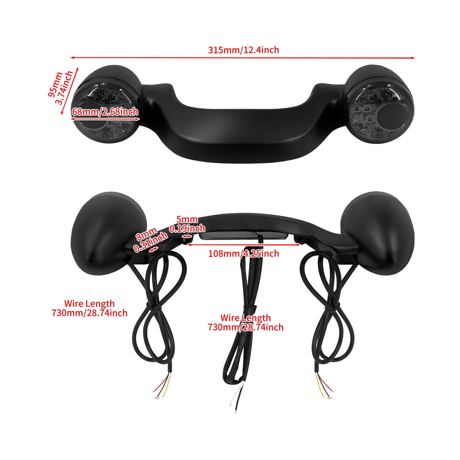 Amazon | HDBUBALUS LED リア ウインカー ブレーキ ライト バー ターン