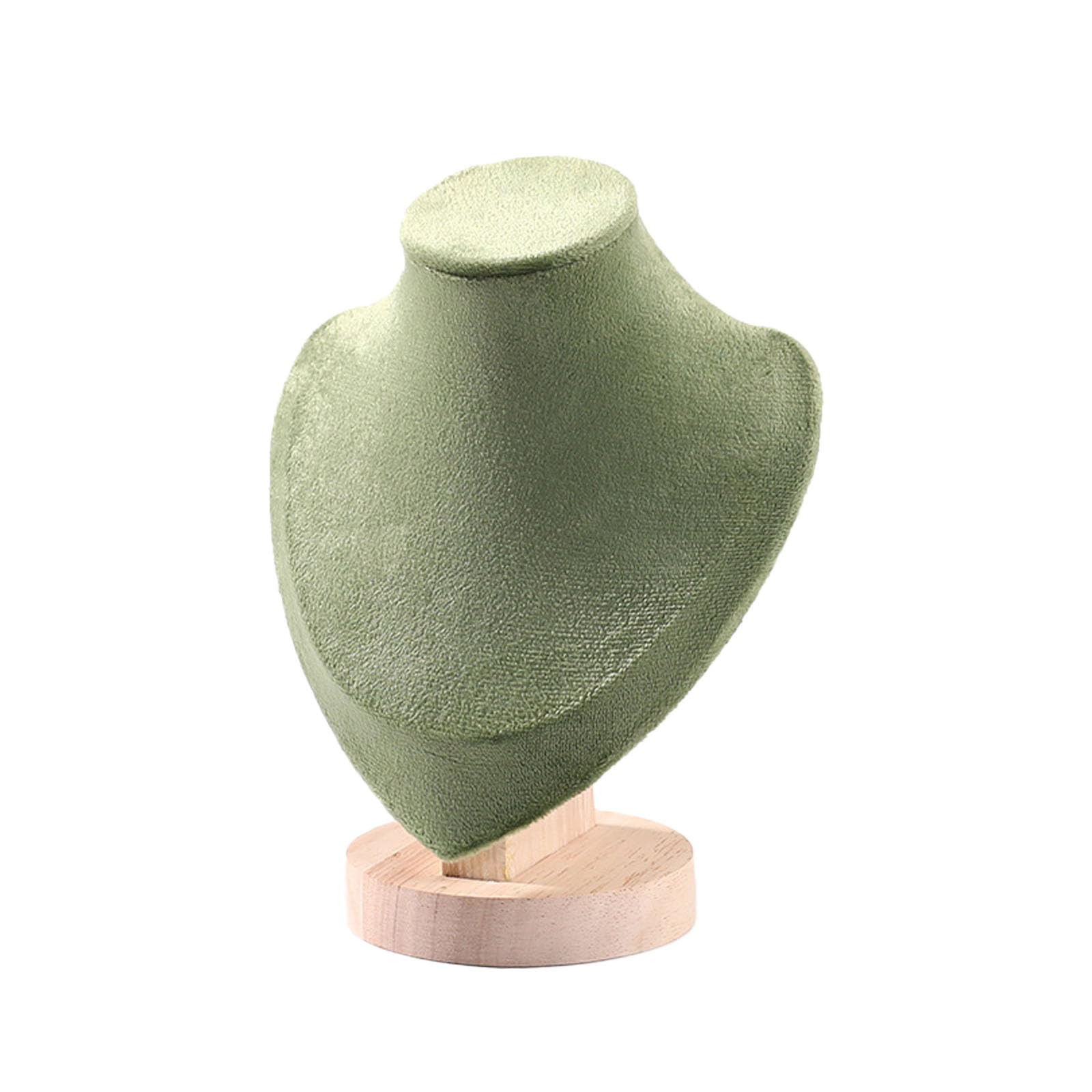 TINGSING Velvet Necklace Display Stand Jewelry Bust Display Stand