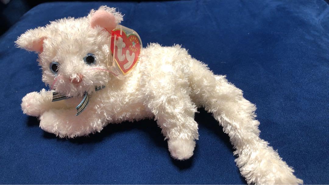 Amazon.co.jp: Starlett ビーニーベイビーズ ネコ 白猫 ぬい