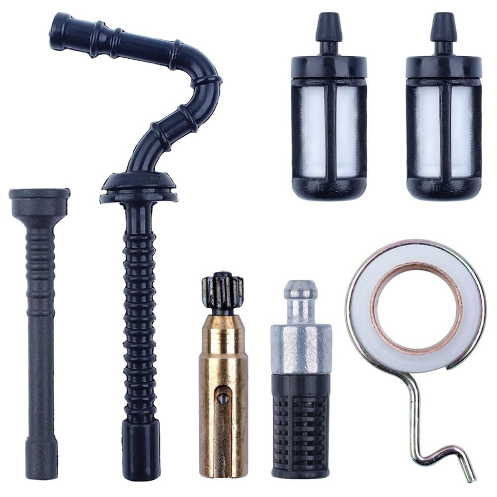 Kit de engranaje de tornillo sin fin de bomba de tubo flexible de filtro de aceite de combustible apto for MS250 MS230 MS210 025 023 accesorios de motosierra de 2 tiempos 11233587702