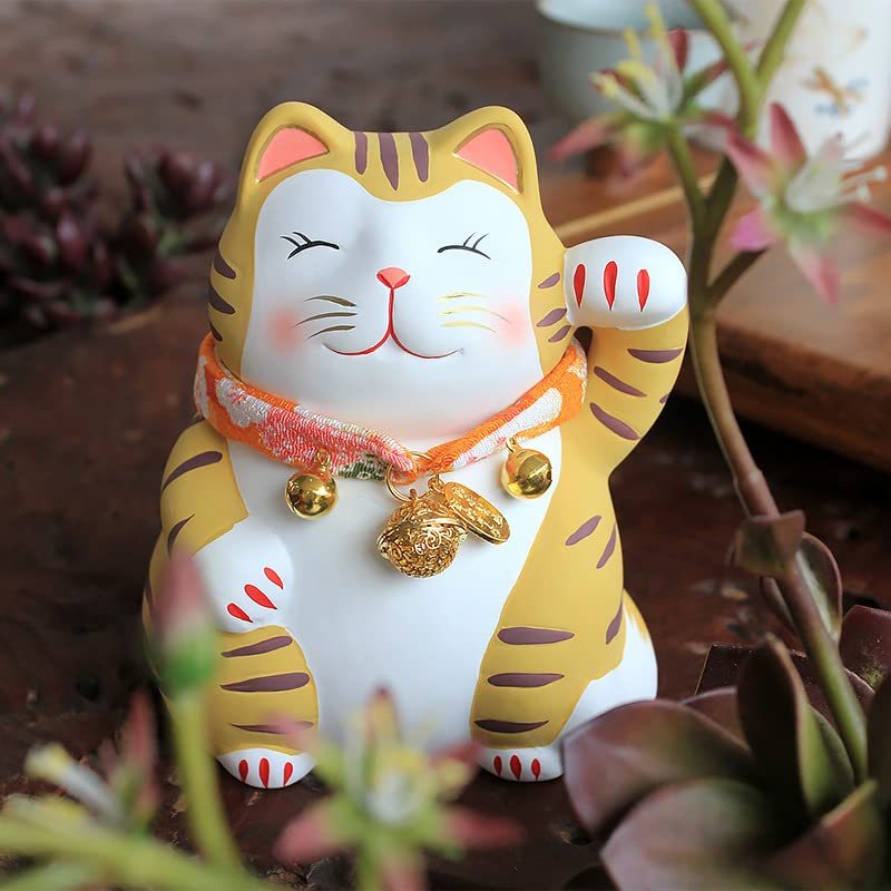 Amazon.co.jp: ペットの猫陶器の猫動物の置物家のテーブルの店舗装飾 