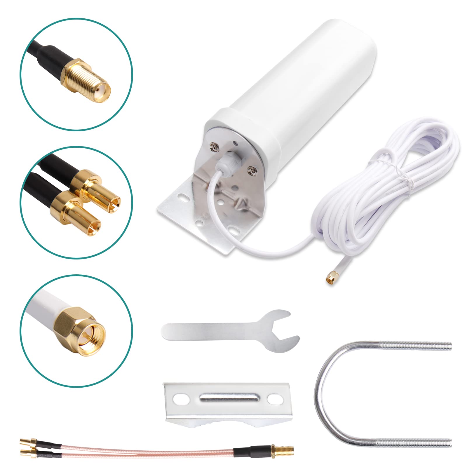Antenne 4G LTE SMA mâle extérieure omnidirectionnelle étanche pour routeur 3G 4G Modem
