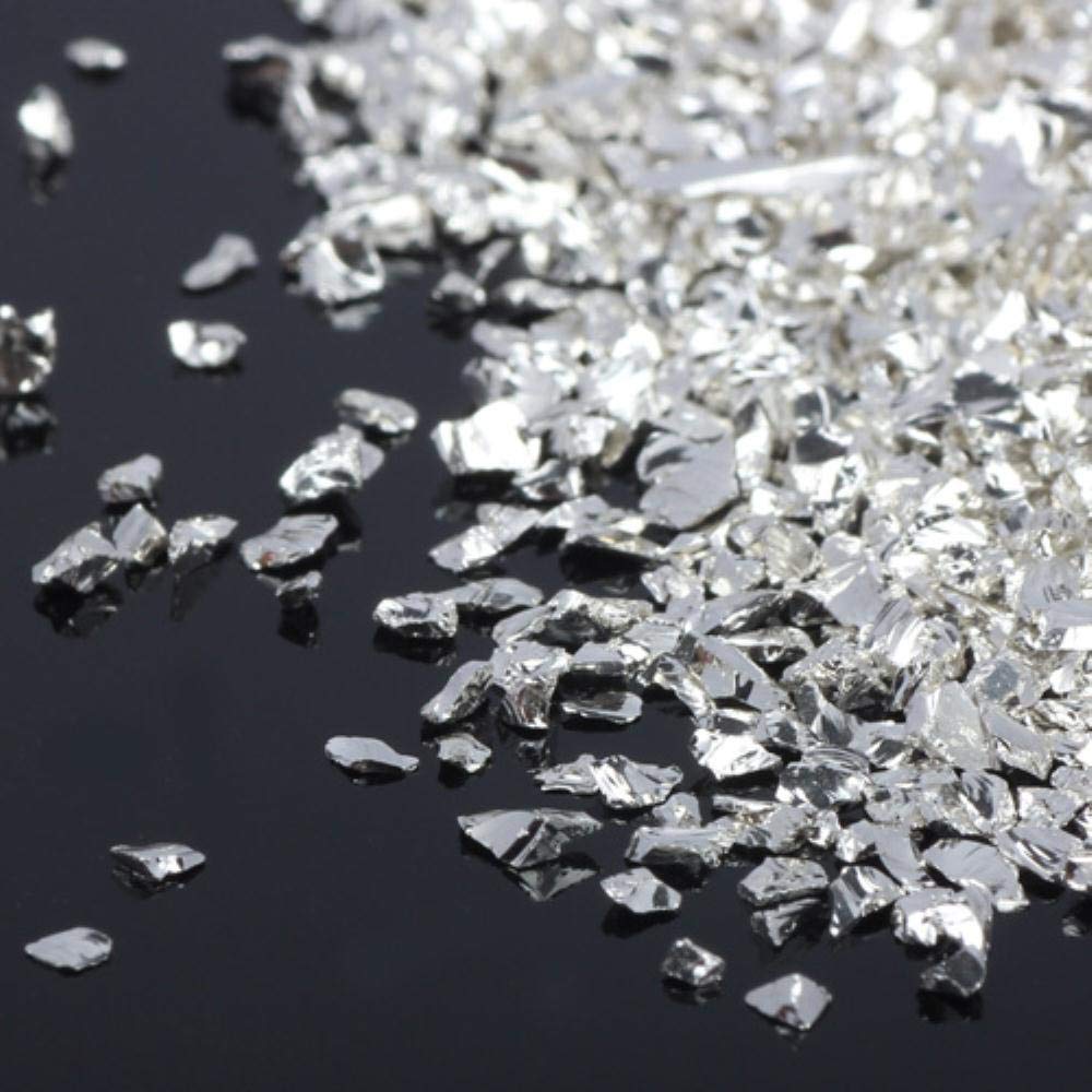 Free Shipping OlingArt 45g/lot Gold Silver Mixing Nail Art Crushed Glass Nail Stones Irregular Decoration DIY Necklace Pendant,BLSS 1109 45G