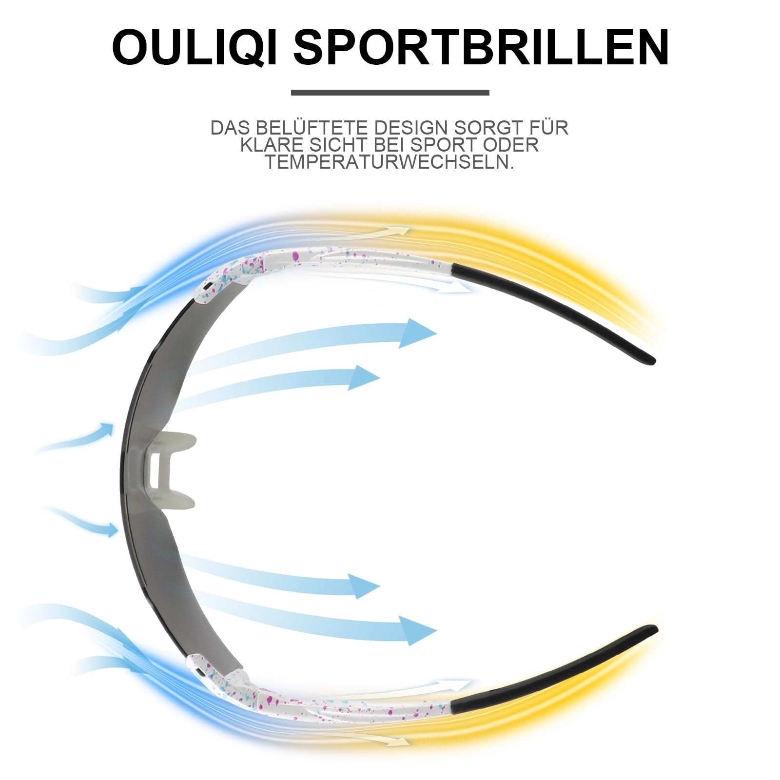 Gafas de Sol deportivas polarizadas Gafas de sol a prueba de polvo a prueba de viento antireflejo antiniebla Gafas de Ciclismo para Hombres y Mujeres