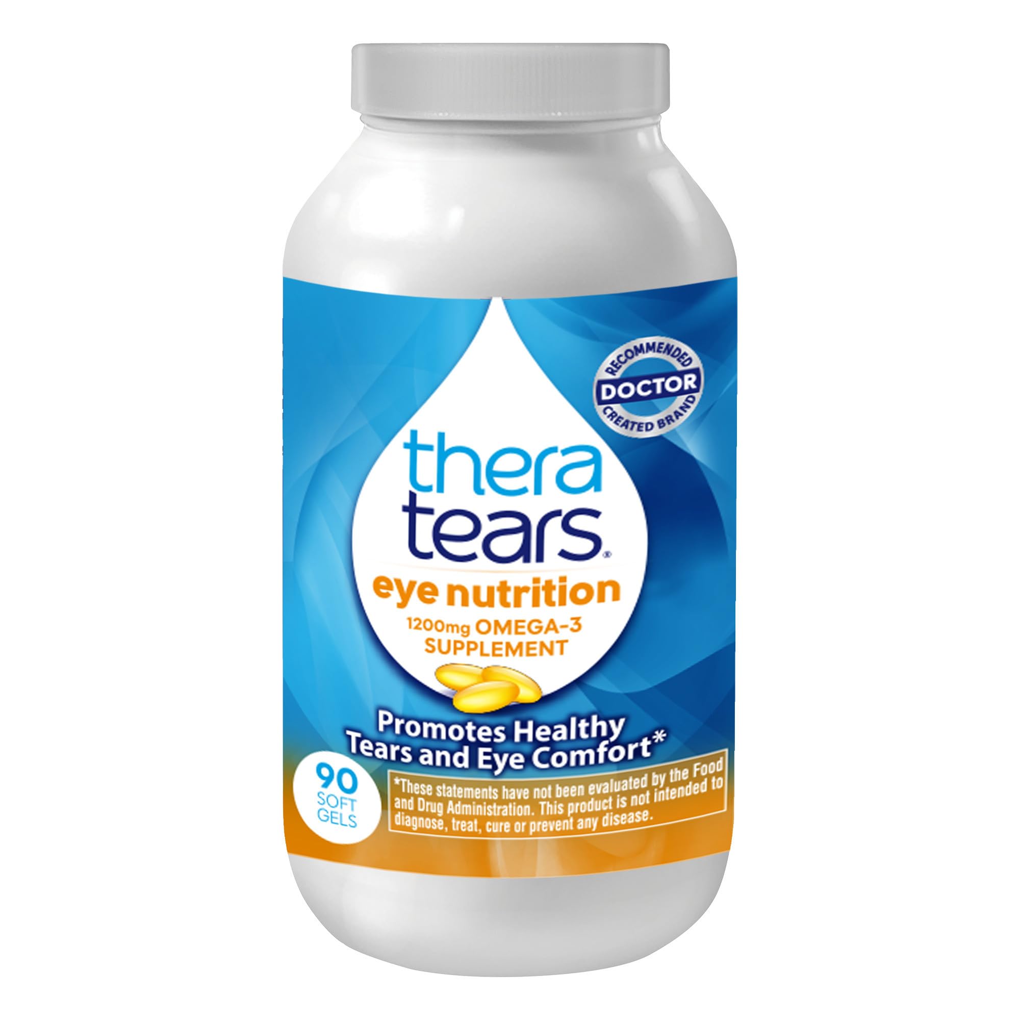 Thera TearsNutrition For Dry Eyes Softgels, 90 caps (Pack of 1)