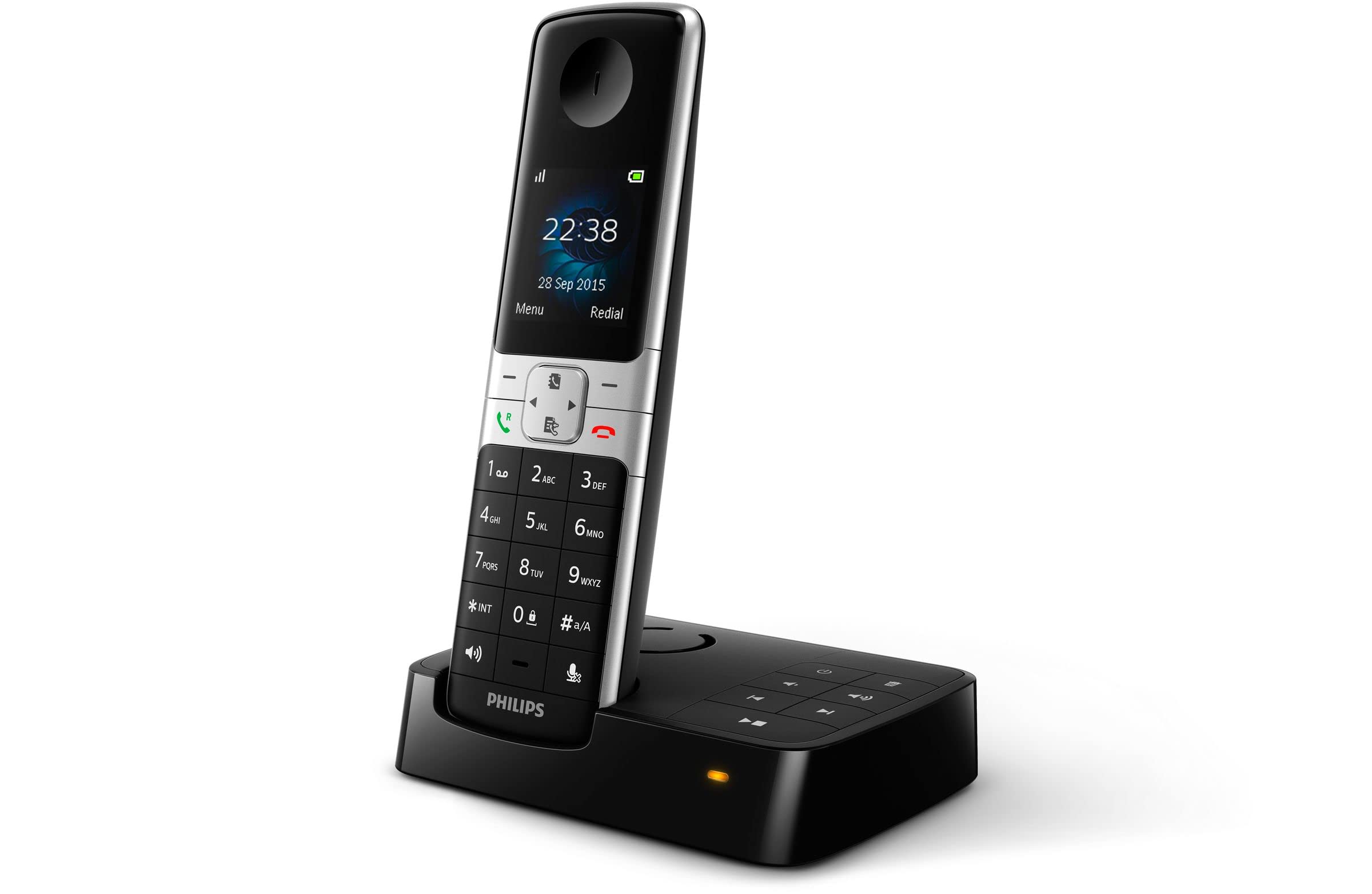 Philips Telefono Inalambrico Casa Linea M4501W/01 Sencillo - Teléfono DECT - Teléfono residencial 1 Auricular Pantalla 1'6" - Agenda - Identificador de Llamadas - Amplia Gama - Blanco — view 15