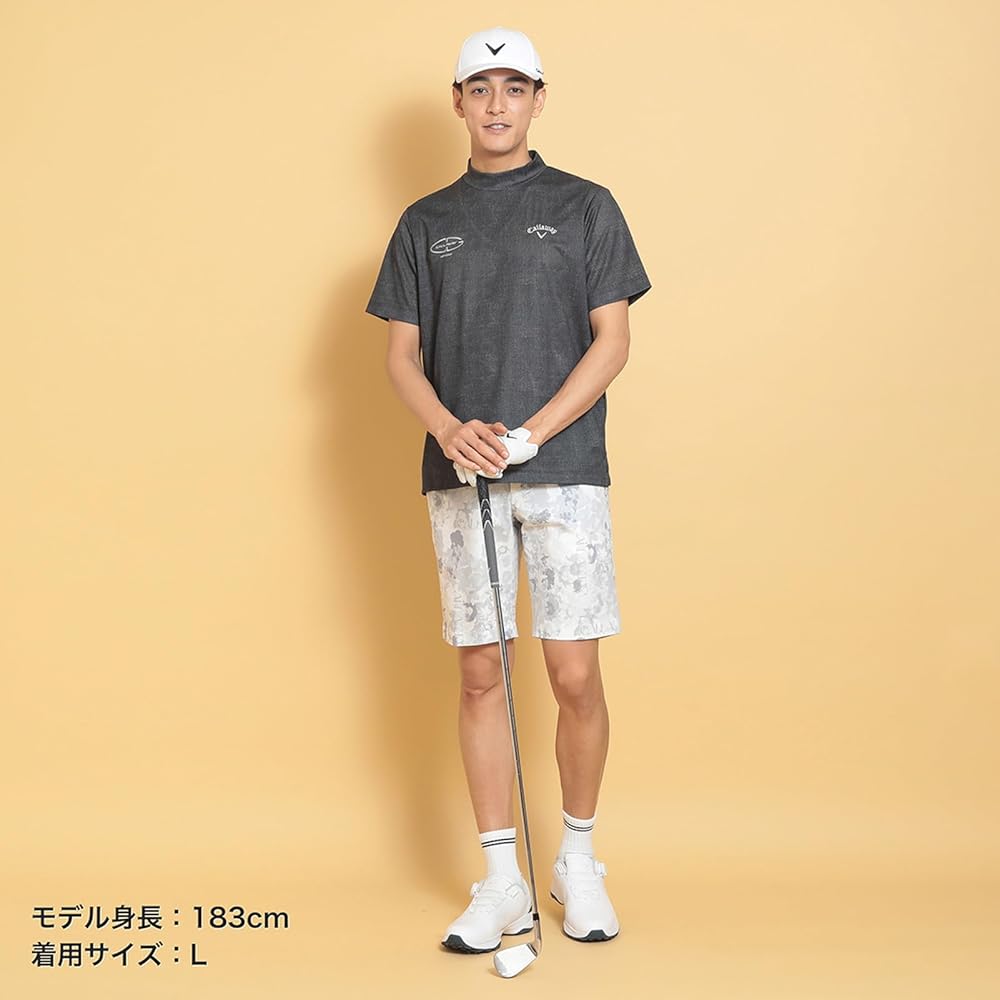 Amazon.co.jp: [キャロウェイ] メンズ 半袖 モックネックシャツ