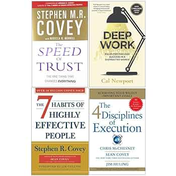 Amazon.com: The Speed of Trust, Deep Work, The 7 Habits of