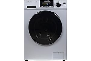 Ventless/Vented All-in-One Washer and Dryer Combo with 110V Power