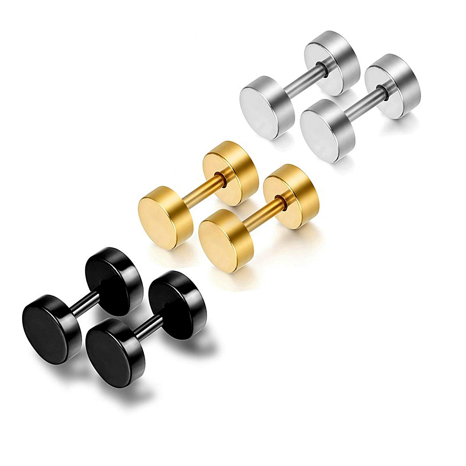 MEENAZ Earrings men boyfriend girls women gents ear studs for men Stainless Steel Piercing Clip on Screw Bali Pierced Hoop Stud Huggie Magnetic earrings for boys silver black gold blue boys earrings (B08WJ2LY3S) Amazon Price History, Amazon Price Tracker