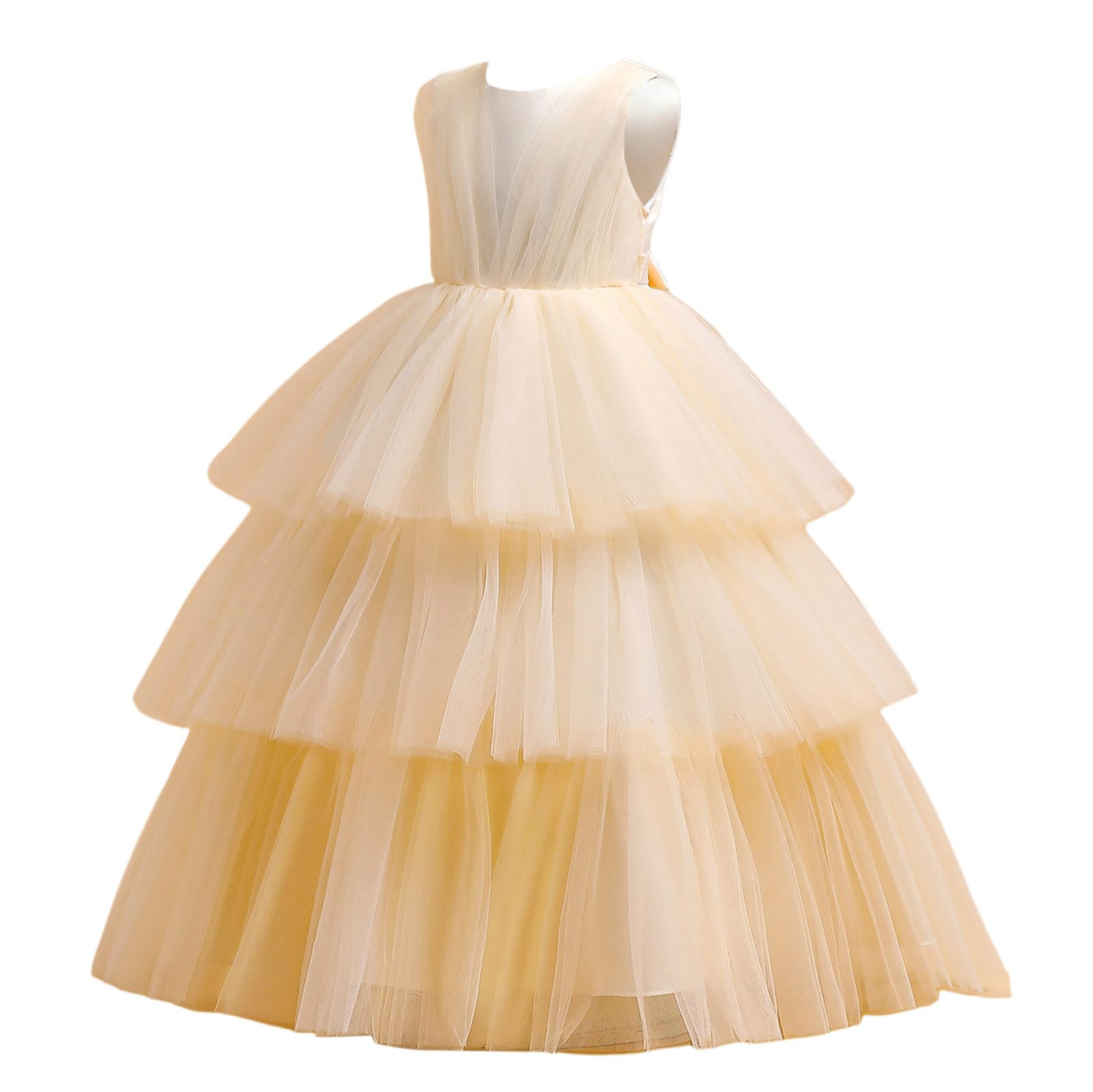 Prinzessin Kleid Kind Party Kleid Mädchen Ärmellose Kuchen Mode Süße Kleid Party Prinzessin Kleid Leistung