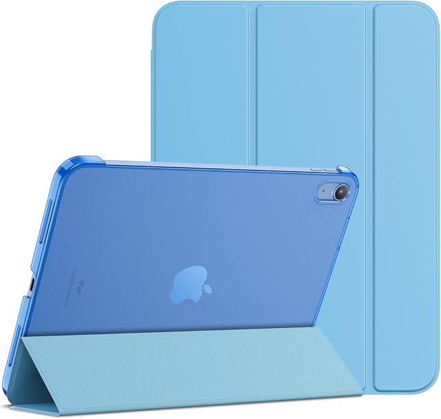 JETech Case for iPad 10 (10.9-Inch, 2022 Model, 10th Generation), Slim Stand Hard Back Shell Cover with Auto Wake/Sleep (Blue)