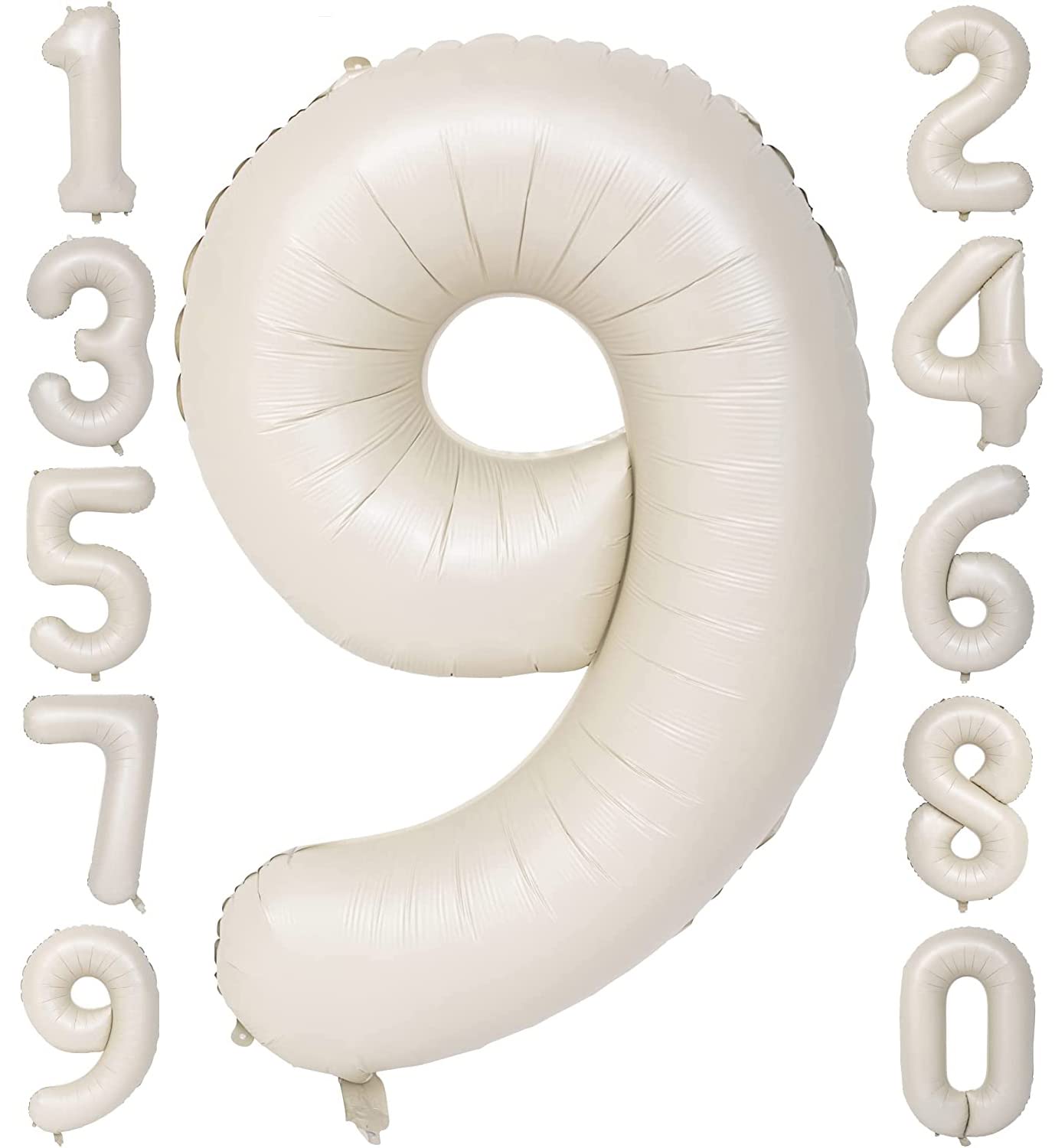 Red 0 balloon 40 Inch Giant Helium Foil Number 0 to 9 Red Balloon Birthday Wedding Party Digital Decorations (Number 0) — view 484