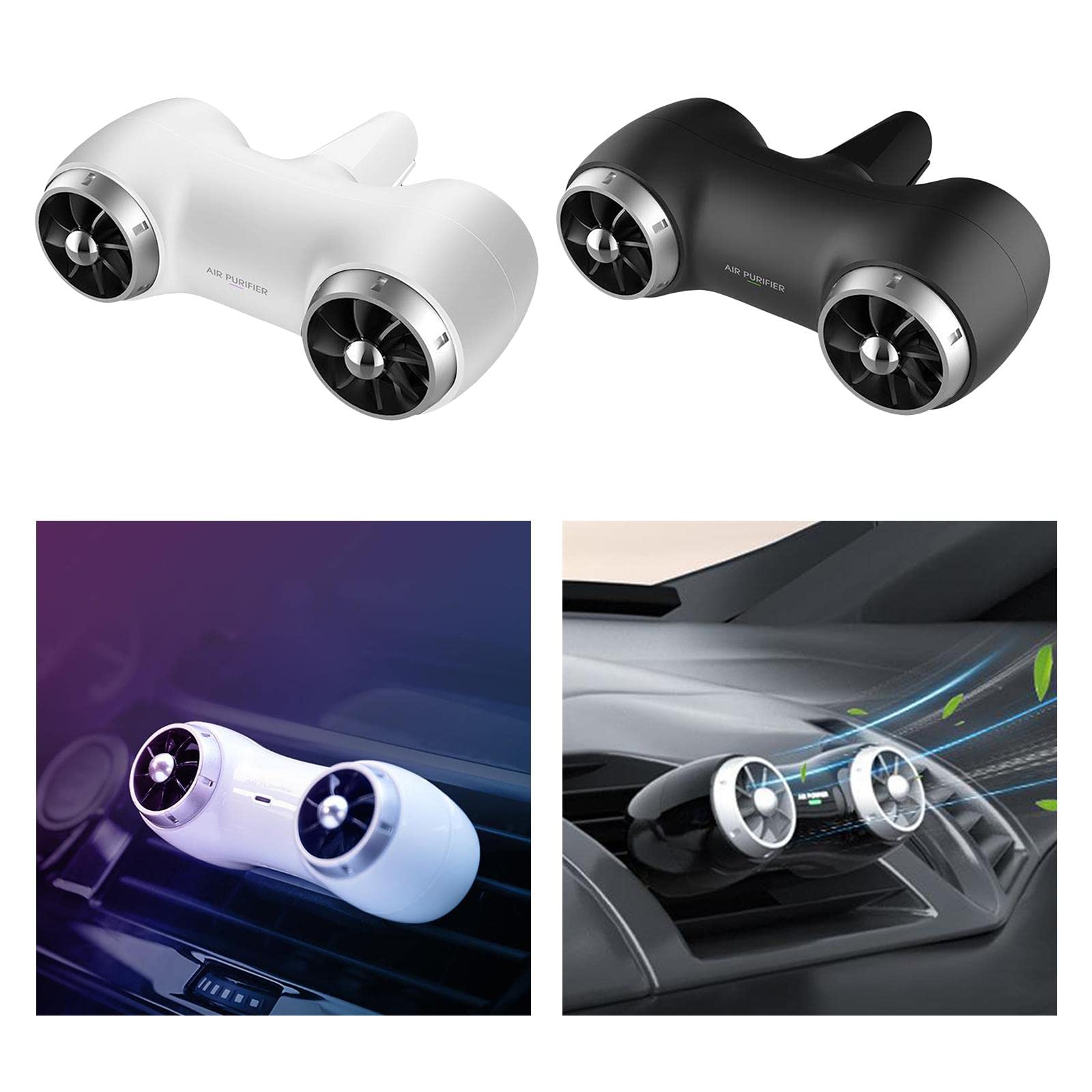 Purificador de Aire Compacto para automóvil, Limpiador de Aire ionizador, ambientador Personal, Cigarrillos, Humo, olores olfativos