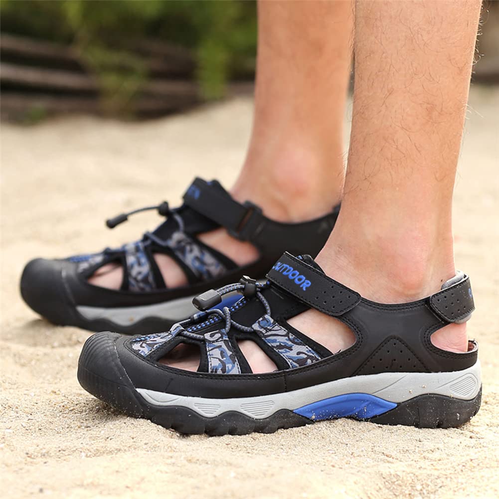 Sandali Estivi Uomo Esterni Spiaggia Traspirante Casual Sandali Sportivi all'aperto Trekking Passeggiata Antiscivolo Sandalo Acqua