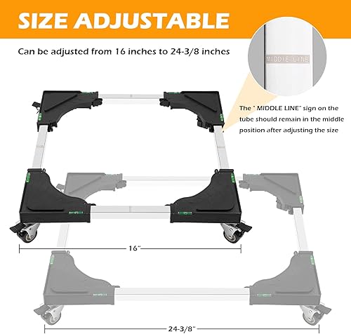 Miniatura 9 de Paquete mejorado de mini soporte para nevera y muebles Dolly