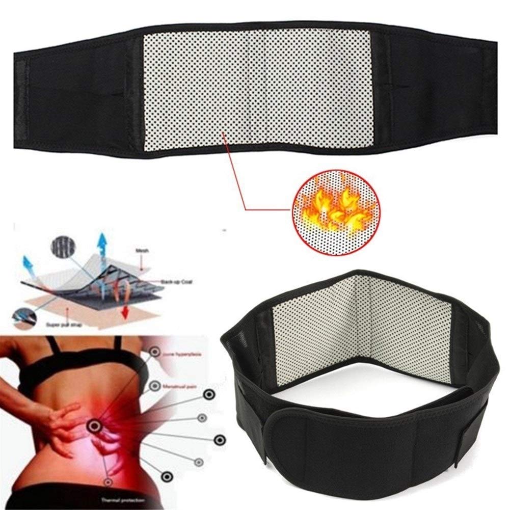 Tutore lombare Vita regolabile Tormalina Autoriscaldante Terapia magnetica Cintura di supporto for la schiena Fascia for massaggio Assistenza sanitaria uomo donna(3XL)