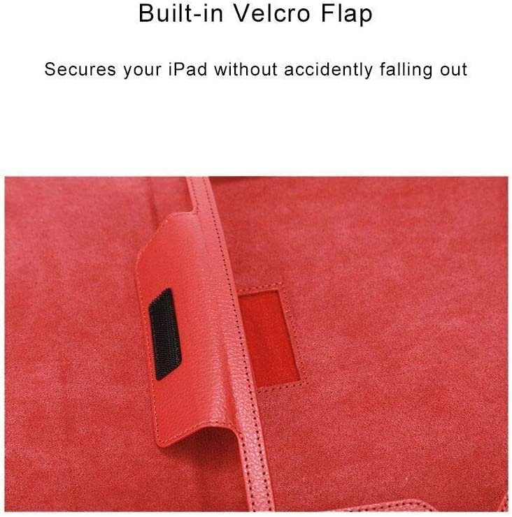 Flip Folio Case For iPad 9th Generation 2021,8th Gen 2020,7th Gen 2019 (10.2-inch iPad 9th/8th/7th) PU-Leather Stand Cover with Pencil Holder For iPad10.2 Magnetic Closure Auto Wake/Sleep (Red) - Image 4