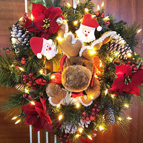 WUJUN Weihnachtsbeleuchtung 10M 100 LED Batterie Lichterketten mit Timer & Memory Funktion & 8 Modi, USB oder Batterie betriebene wasserdichte Lichterketten für Weihnachten Dekoration (Warmweiß) - Image 4